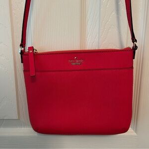 Kate Spade Red Crossbody Bag with Adjustable Strap